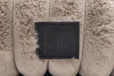 Preview: Katzenbett Reza - beige - eckig - 52 x 44 x 16 cm